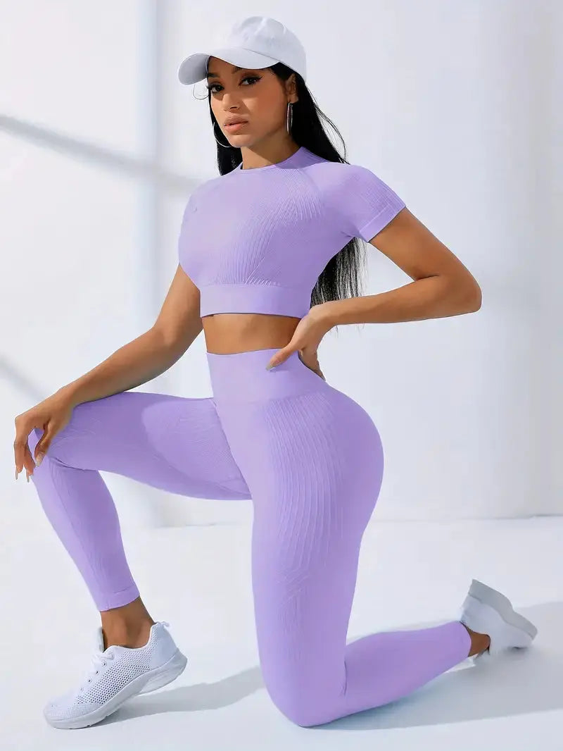 Braelyn – Formet talje & perfekt løft dame træningssæt-Shapewear-Zuruz-Lys Lilla-XS-Zuruz