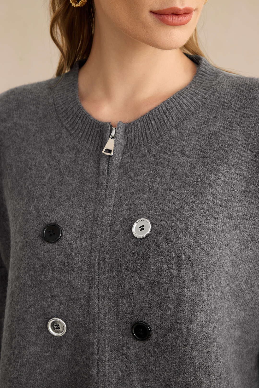 Fabienne – Varm Skræddersyet Strikket Cardigan til Kvinder-Cardigans-Zuruz-Zuruz