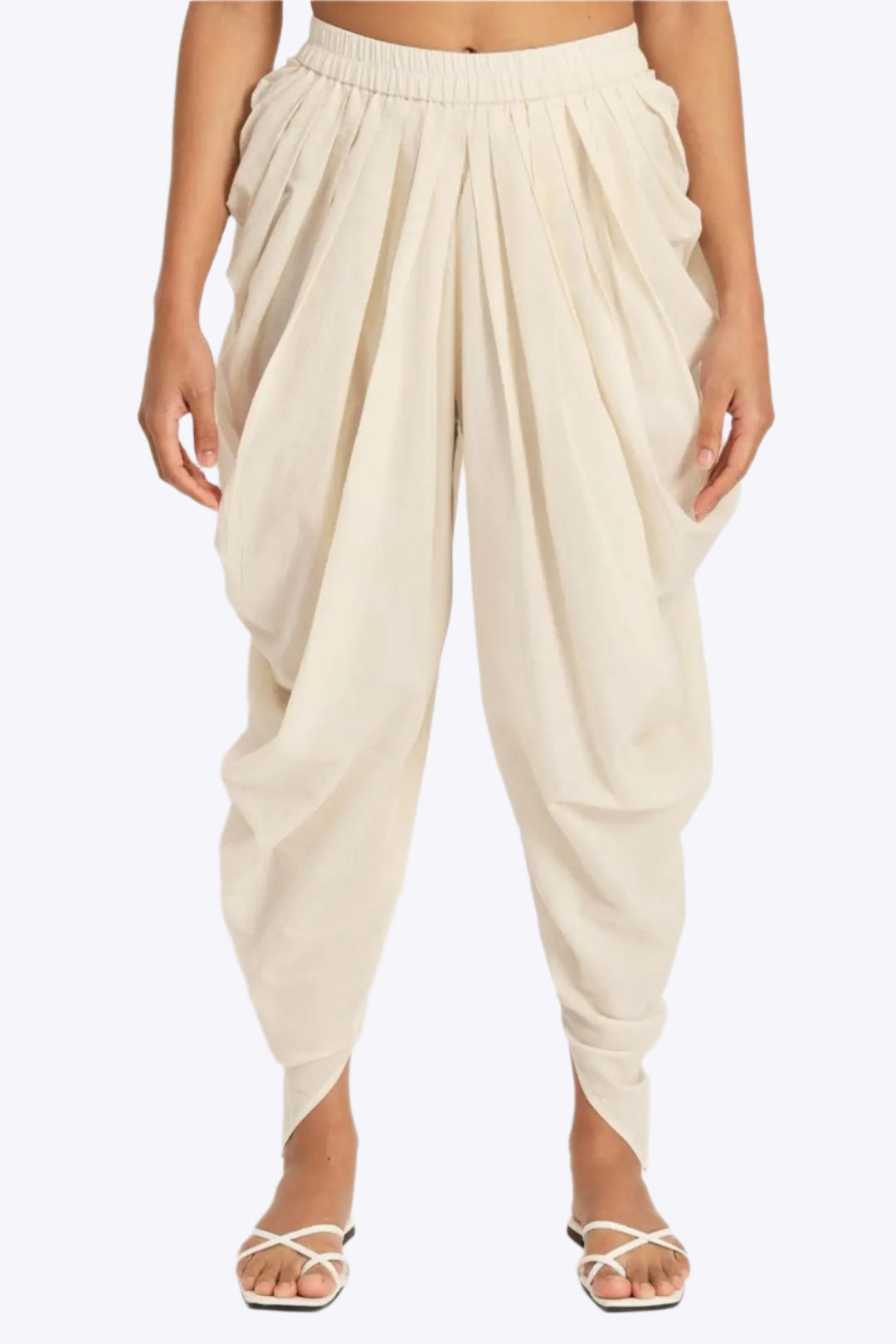 Rhiannon – Flatterende lavtaljet snit dame bukser-Pants-Zuruz-Beige-XS-Zuruz