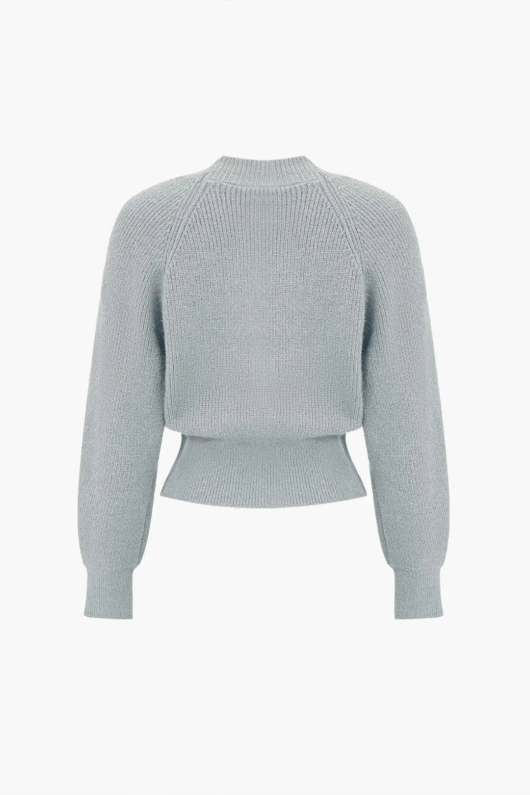 Xenia – Elegant V-hals Ensfarvet Strikket Cardigan til Kvinder-Cardigans-Zuruz-Zuruz