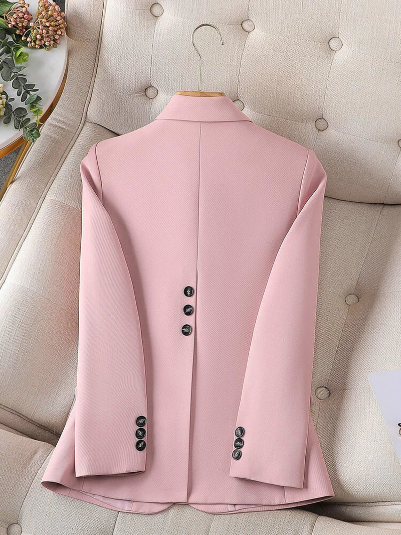Women'S Tailored Blazer - Fitted Silhouette - Single Button - Notched Lapels