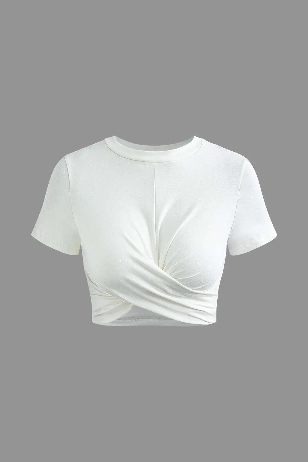 Selene - Basis Twist Kant Kort Kvinde T-shirt-T-shirts-Zuruz-Zuruz