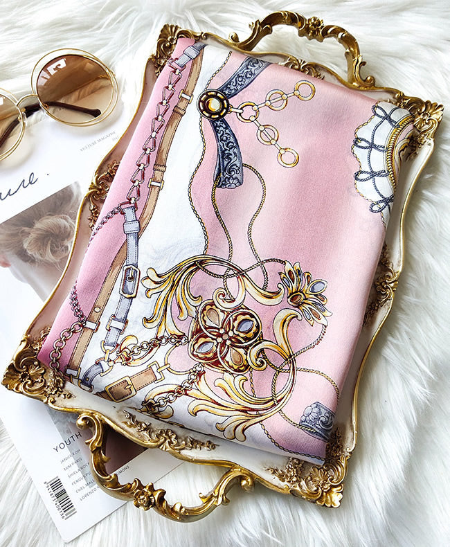Ginevra – Elegant printet tekstur dame tørklæde-Scarf-Zuruz-Zuruz