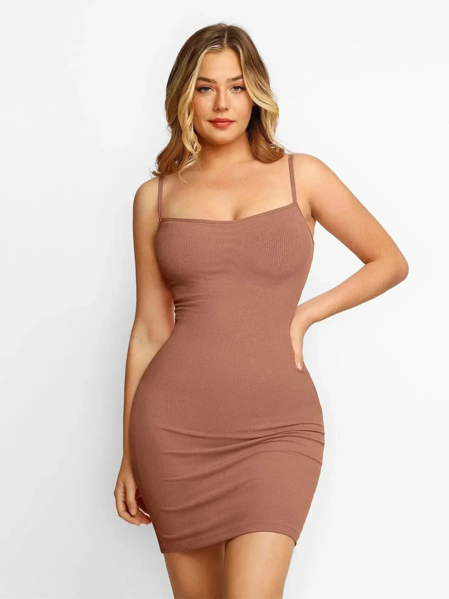 Artemisia – Figurfremhævende dame shapewear kjole-Dresses-Zuruz-Brun-S-Zuruz