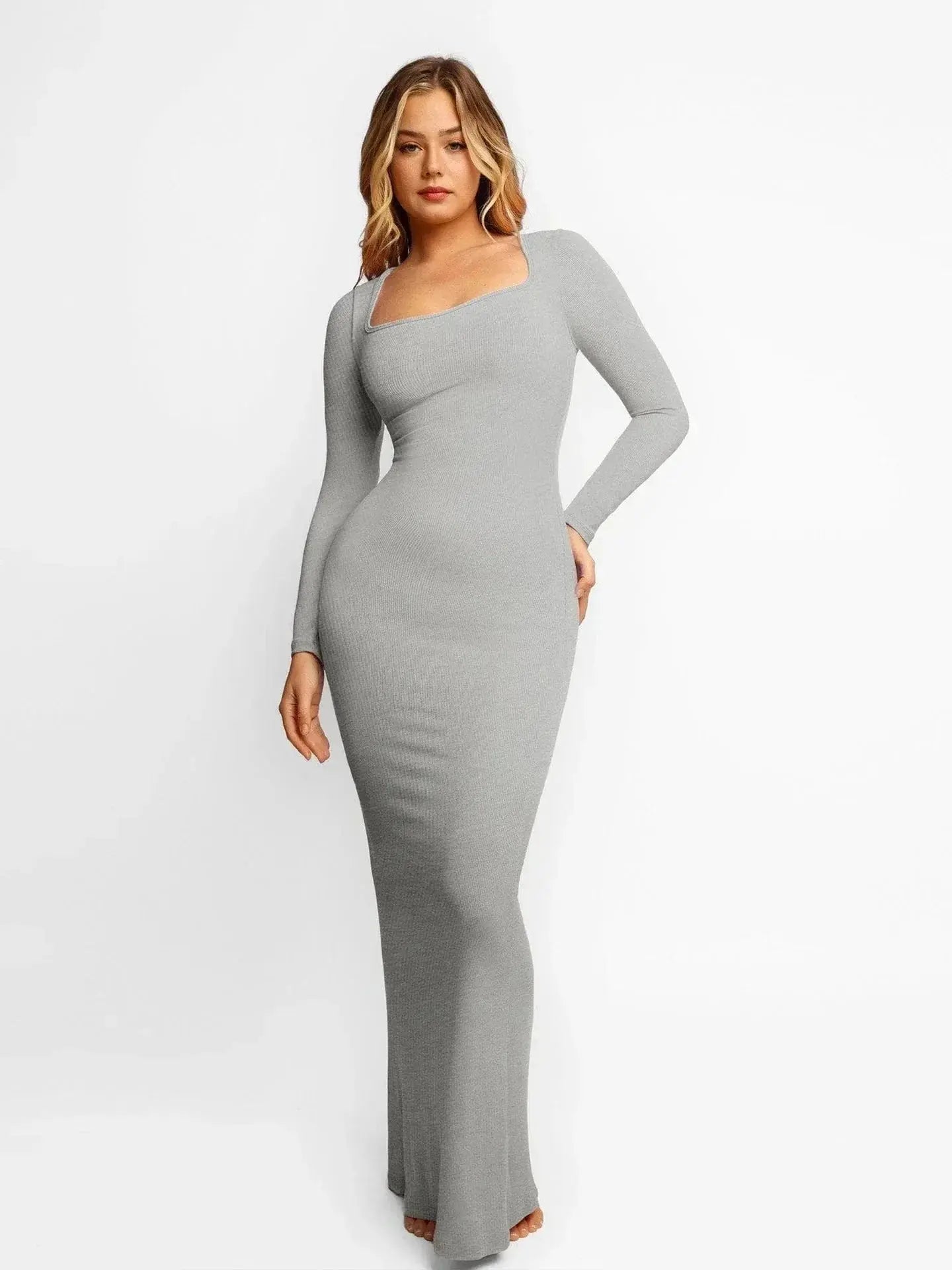 Bexley – Elegant shaping effekt dame fuld støtte kjole-Dresses-Zuruz-Grå-S-Zuruz