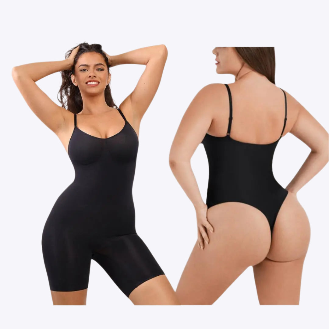 Tallis – Skulpturerende helkrops dame bodysuit string-Shapewear-Zuruz-Sort-S-Zuruz