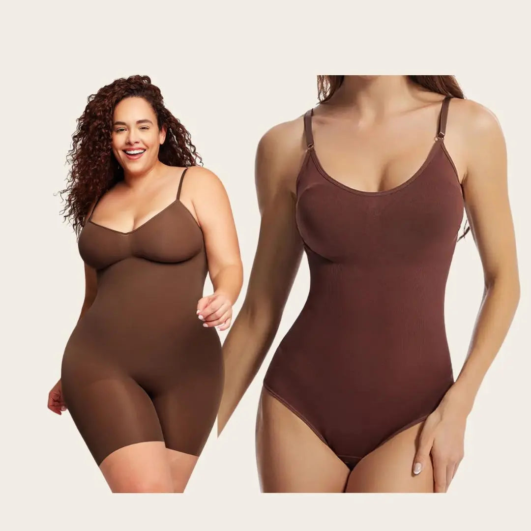 Tallis – Skulpturerende helkrops dame bodysuit string-Shapewear-Zuruz-Brun-S-Zuruz