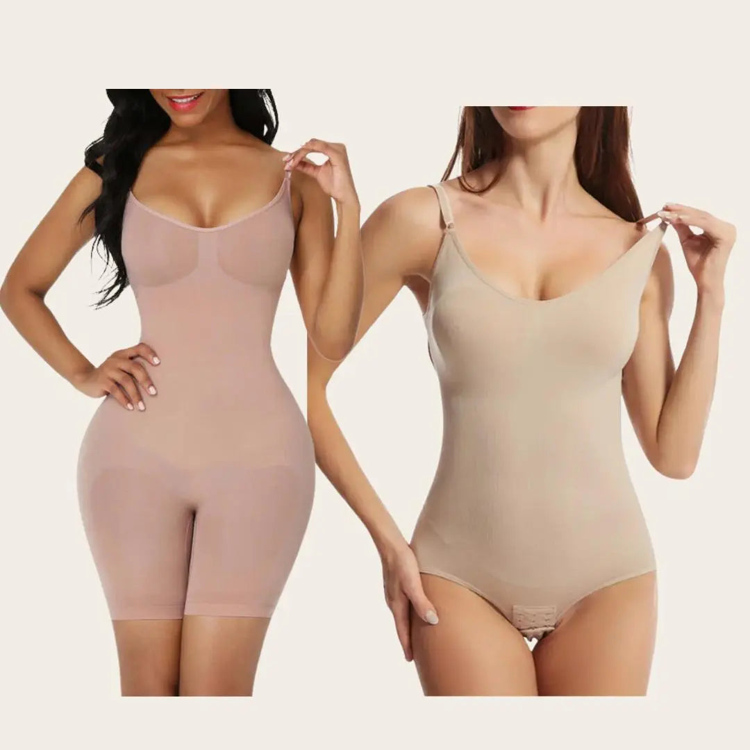 Tallis – Skulpturerende helkrops dame bodysuit string-Shapewear-Zuruz-Beige-S-Zuruz