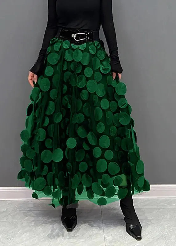 Esmeralda – Tidløst ubesværet dame nederdel-Skirts-Zuruz-Mørkegrøn-En størrelse-Zuruz
