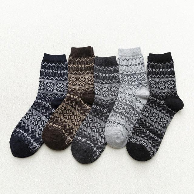 Nordic Winter Socks Scandinavian Pattern Wool Blend - Product detail 11