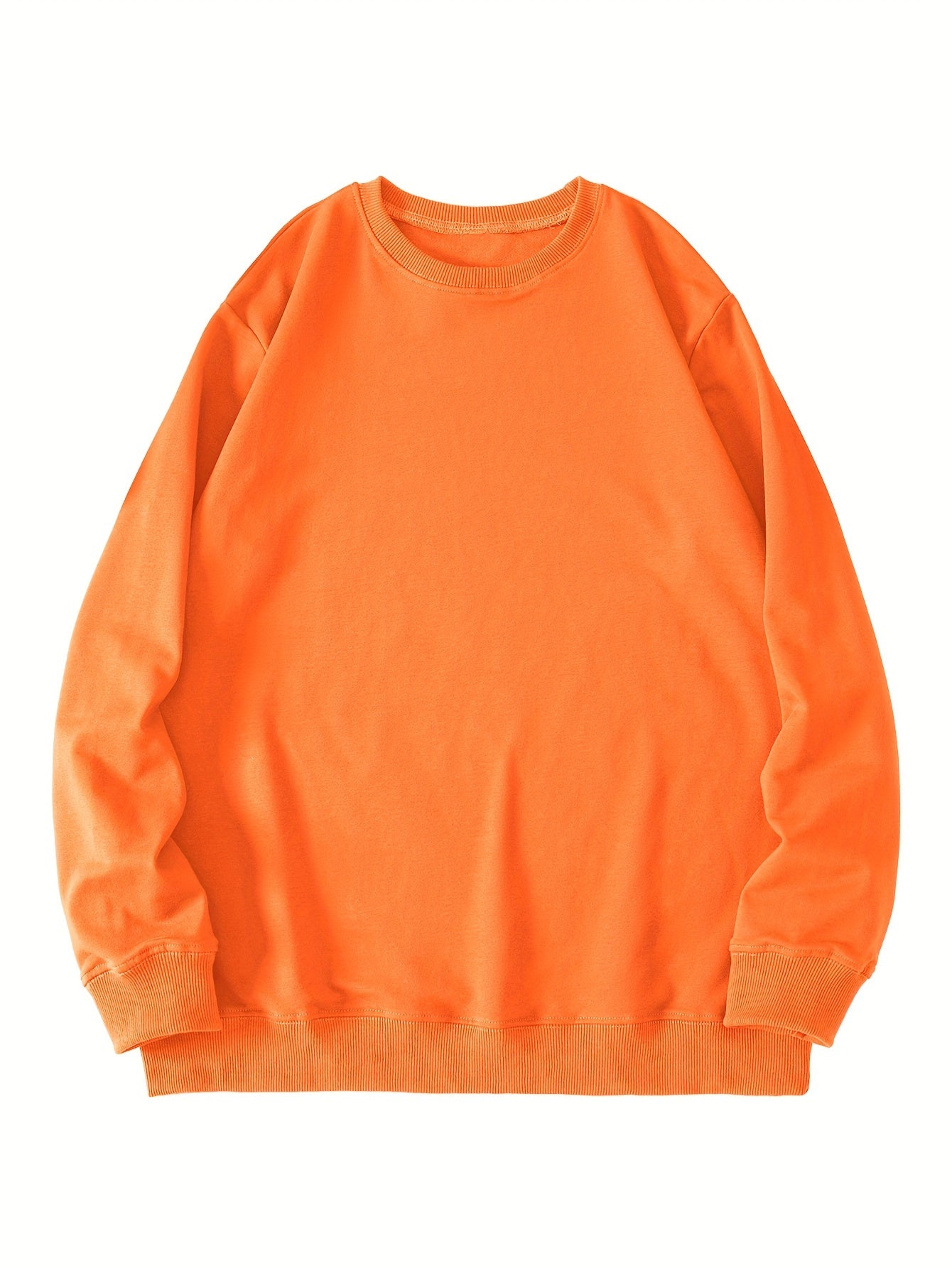 Solid Round Neck Sweater
