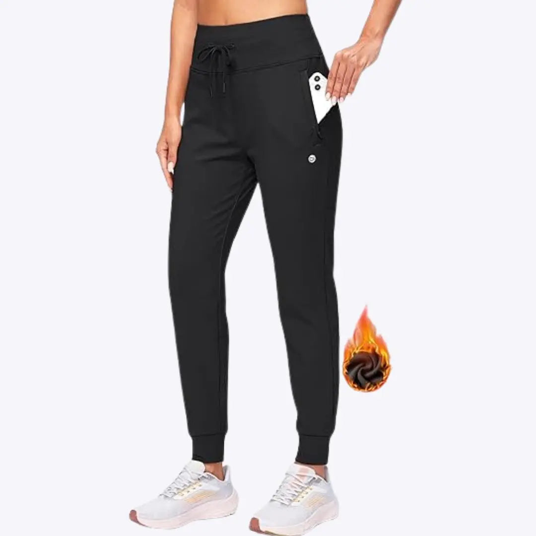 Dorothea - Justerbar Pasform & Varm Kvinde Joggingbukser-Pants-Zuruz-Sort-XS-Zuruz