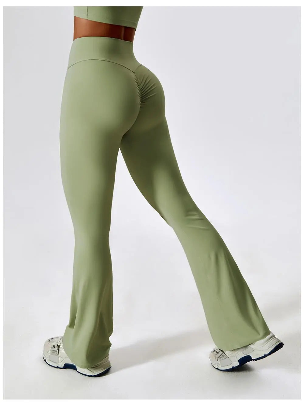 Saffy – Formende flair dame active leggings-Pants-Zuruz-Grøn-S-Zuruz
