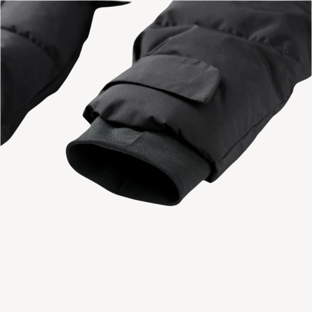 Pufferjakke med bælte til kvinder - varm, vandafvisende og stilfuld vinterfrakke