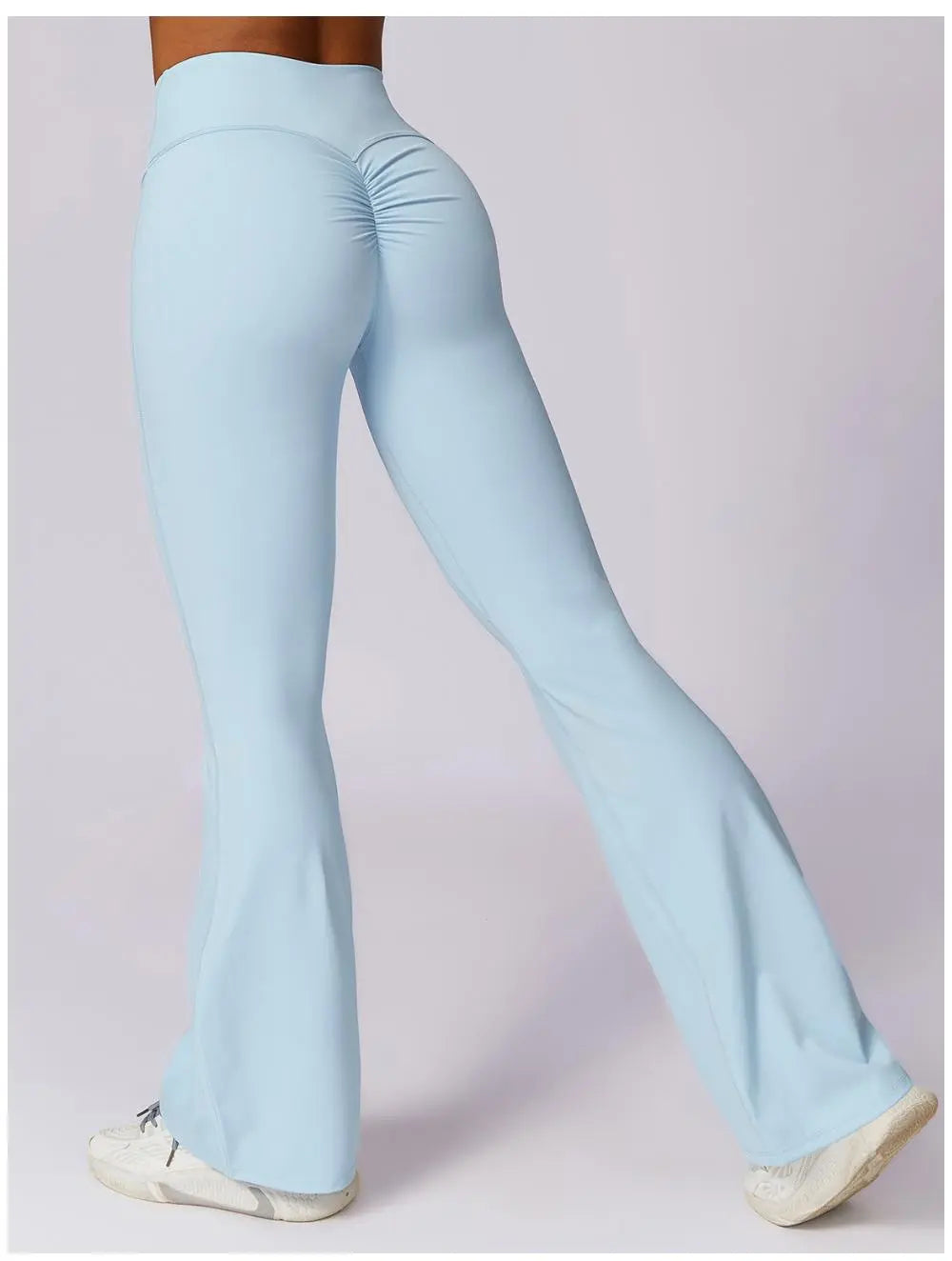 Saffy – Formende flair dame active leggings-Pants-Zuruz-Lyseblå-S-Zuruz