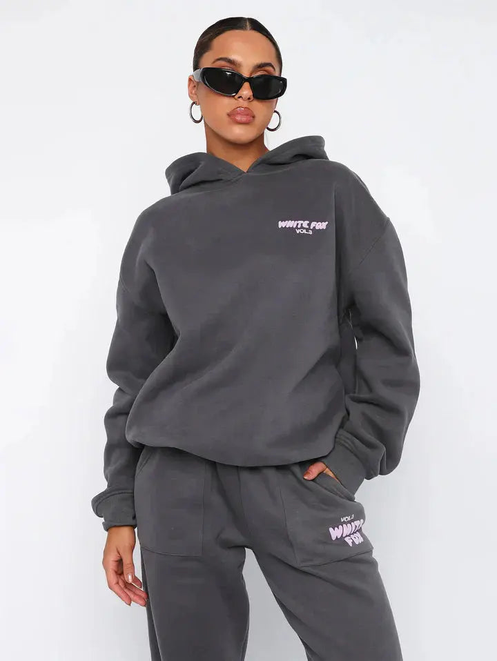 Katja - Ubesværet Komfort Kvinde Jogging Hoodie Sæt-Hoodies-Zuruz-Zuruz