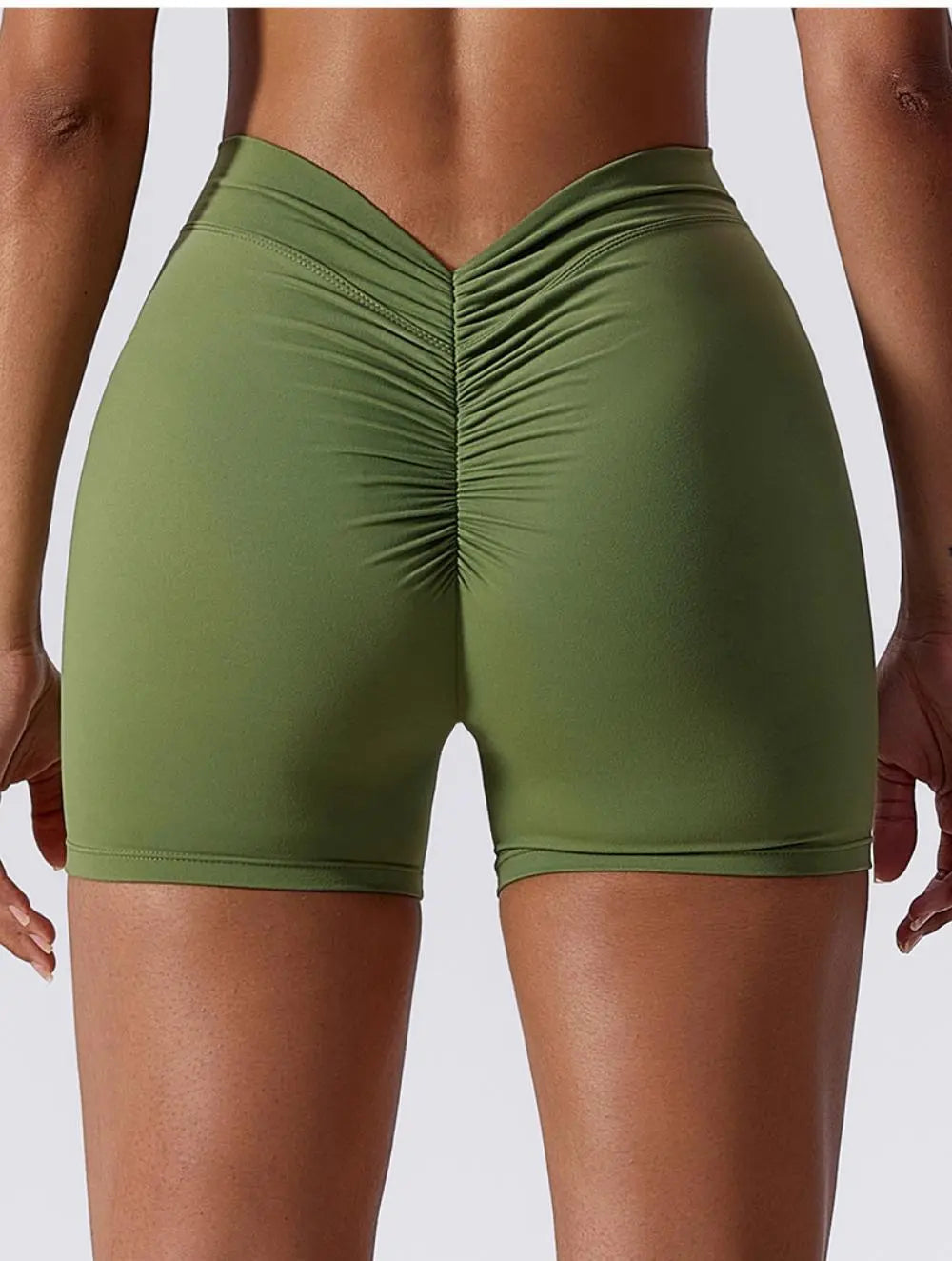Kairi – Ultra fleksibel konturerende dame activewear shorts-Shapewear-Zuruz-Grøn-S-Zuruz