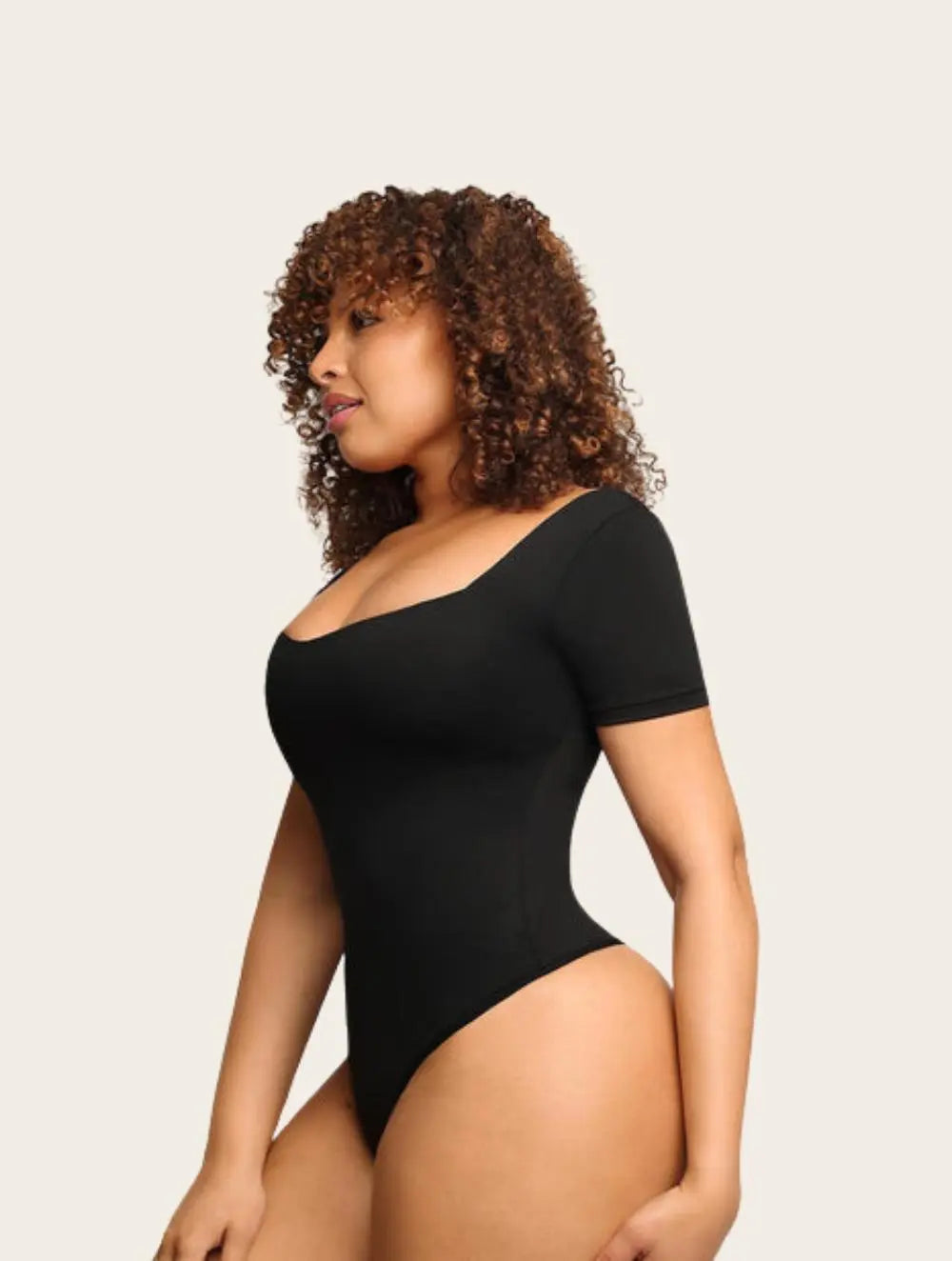 Hadiya – Sømløs firkantet halsudskæring dame bodysuit 1+1 gratis-Shapewear-Zuruz-Zuruz
