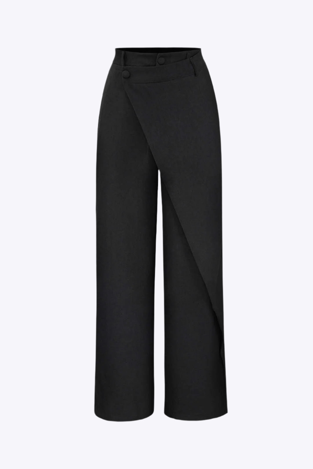 Ysabel – Stilfuldt draperet wrap dame habitbukser-Pants-Zuruz-Sort-XS-Zuruz