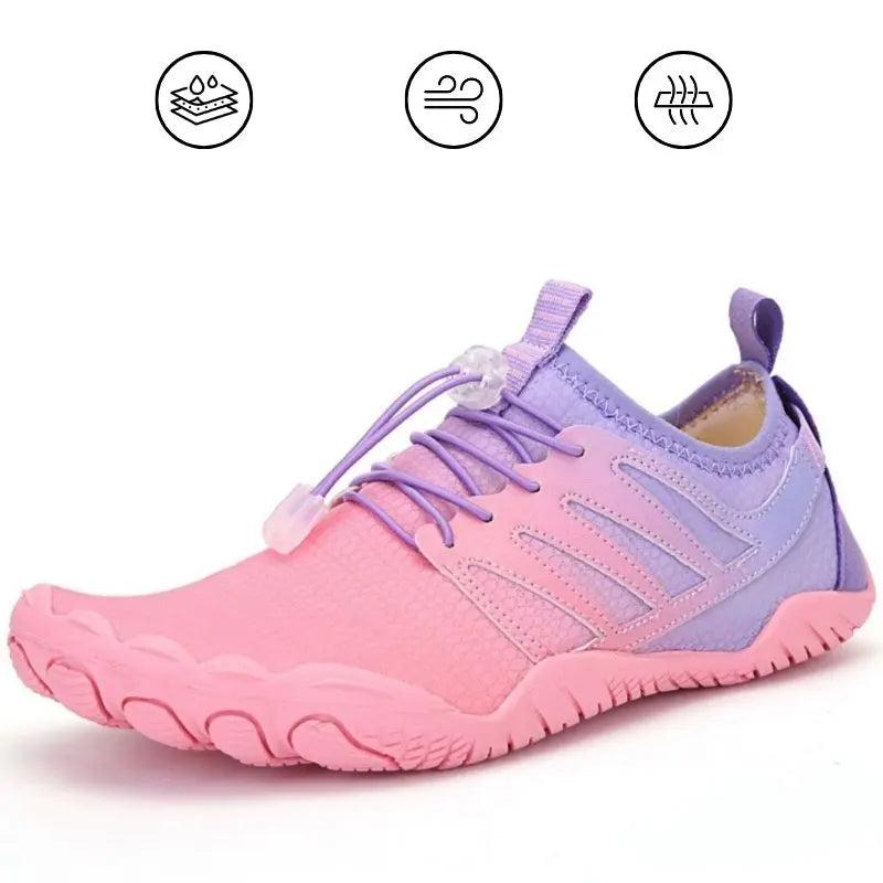 WaveRunner - Naturlig Barefoot Støtte Unisex Ortopædiske Sko-Orthopedic shoes-Zuruz-Lyserød-4.5-Zuruz