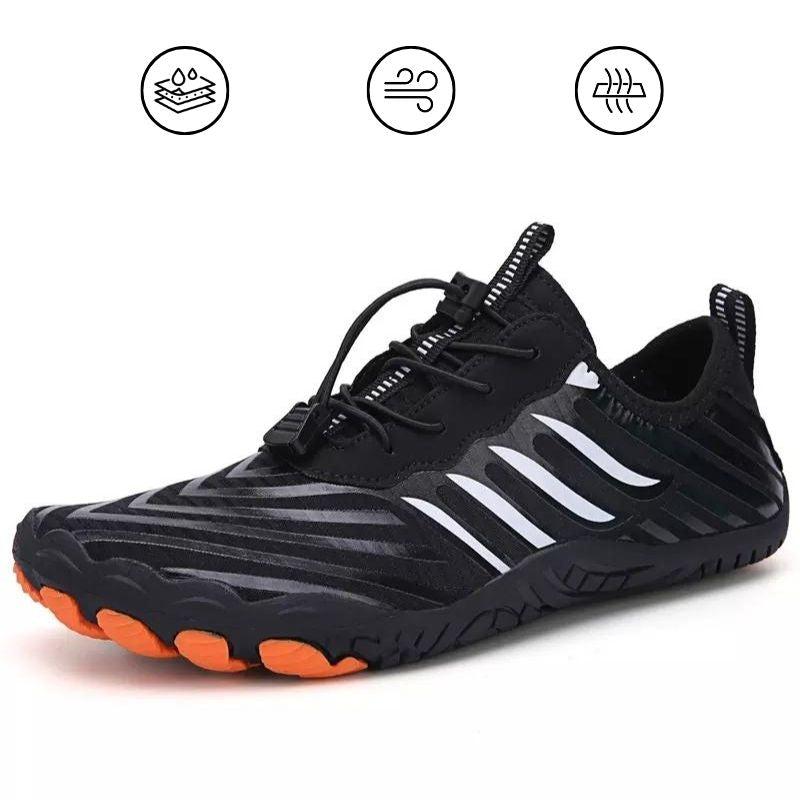 FlexiWave - Naturlig Fodbevægelse Unisex Ortopædiske Sko-Orthopedic shoes-Zuruz-Sort-3.5-Zuruz