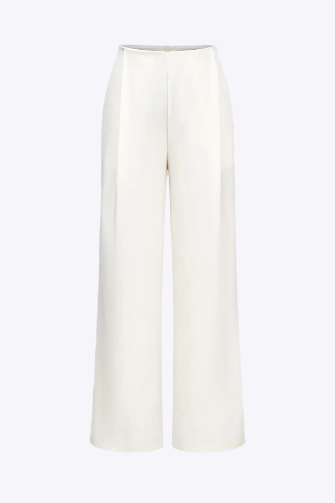 Cristiana - Højtaljede Lynlåsdetaljeret Kvinde Bukser-Pants-Zuruz-Elfenben-XS-Zuruz
