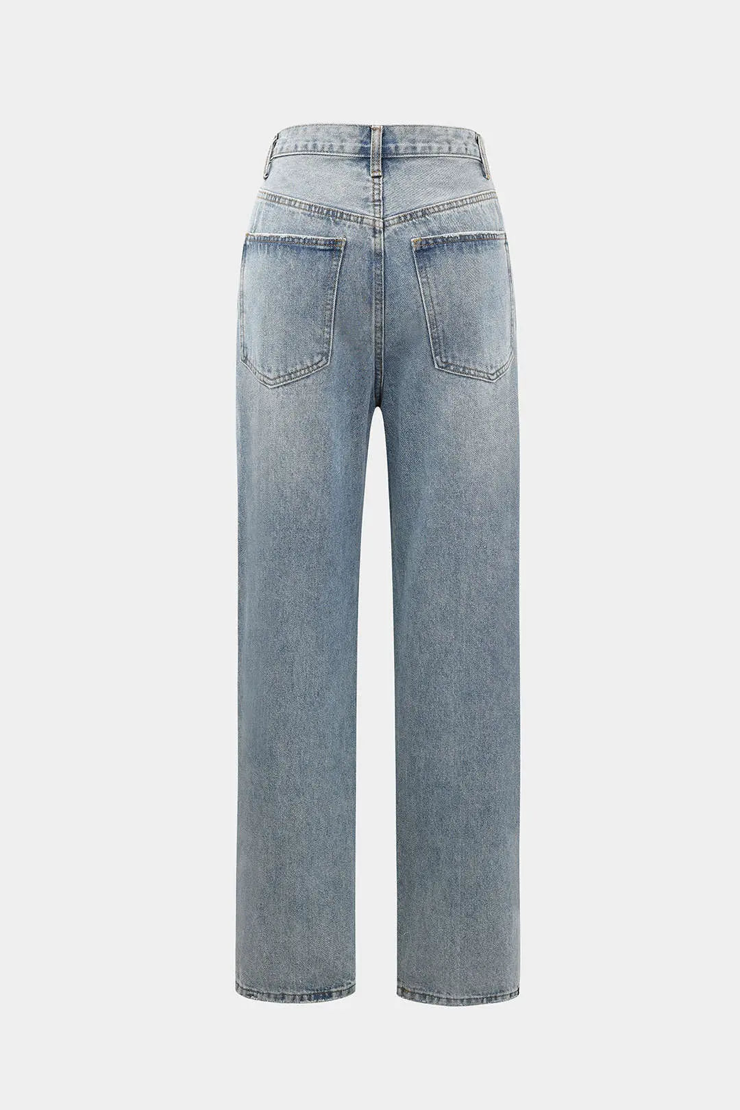 Philomena - Moderne Asymmetrisk Pasform Casual Kvinde Jeans-Jeans-Zuruz-Zuruz