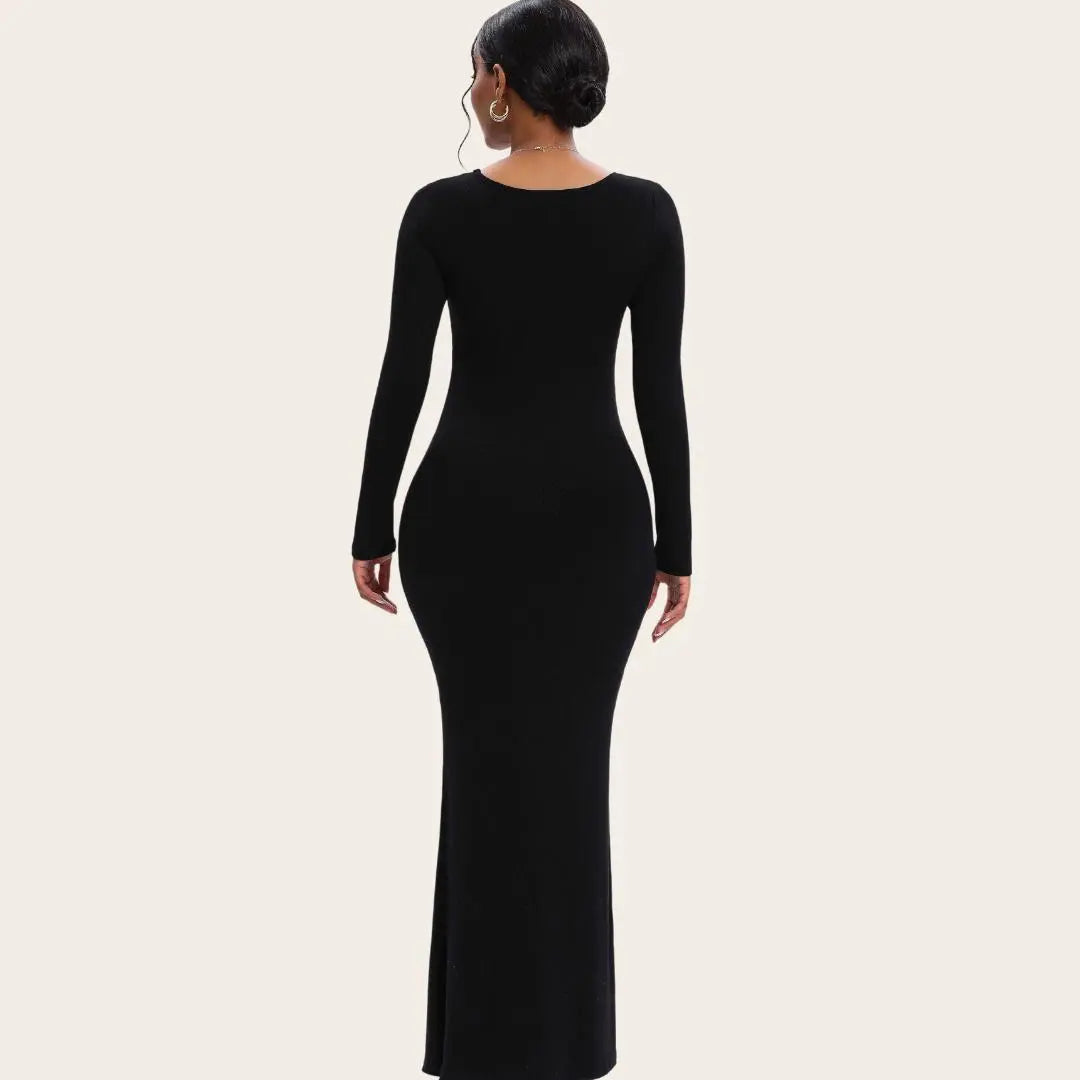 Linnea – Ultra flatterende design dame langærmet shapewear kjole-Dresses-Zuruz-Zuruz