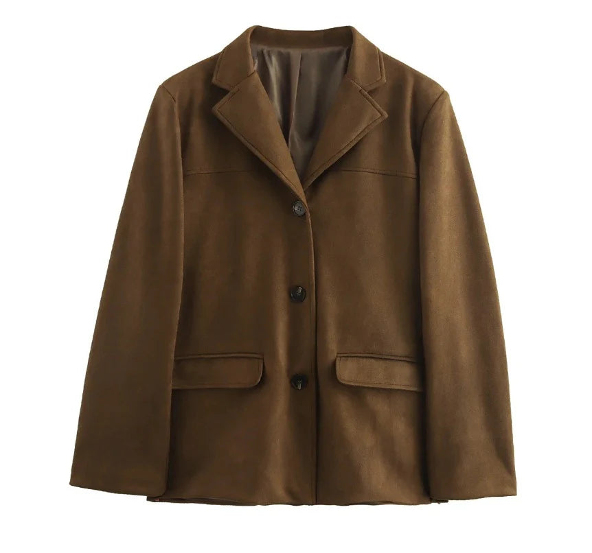 Women’S Blazer – Tailored Fit – Notched Lapel – Single-Breasted – Formal Workwear