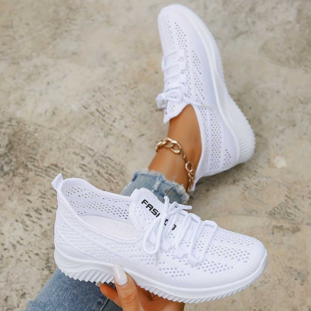 Summer Mesh Shoes, Women's Soft-soled Anti-slip Breathable Casual Sneakers, New Slip-on Mesh Courtesy Sandals