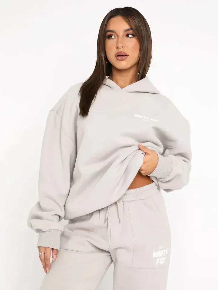 Katja - Ubesværet Komfort Kvinde Jogging Hoodie Sæt-Hoodies-Zuruz-Zuruz