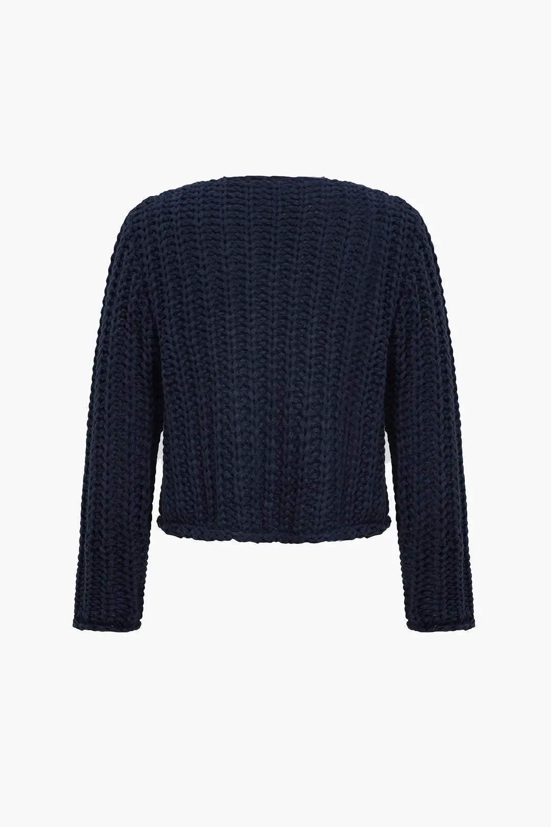 Dorinda – Strikket Knap-lomme Kvinde Cardigan-Cardigans-Zuruz-Zuruz