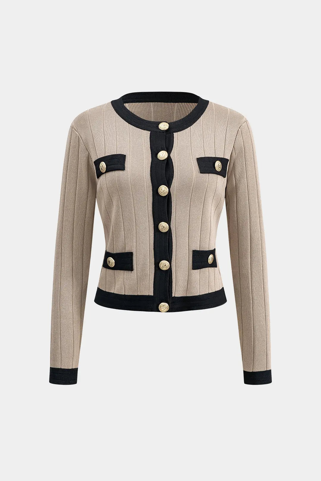 Sabella – Chic Strikket Knap Kvinde Cardigan og Nederdel Sæt-Cardigans-Zuruz-Zuruz