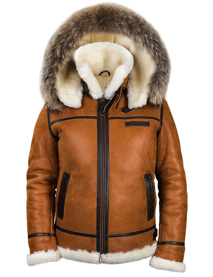 Zurich Premium Aviator-jakke i læder