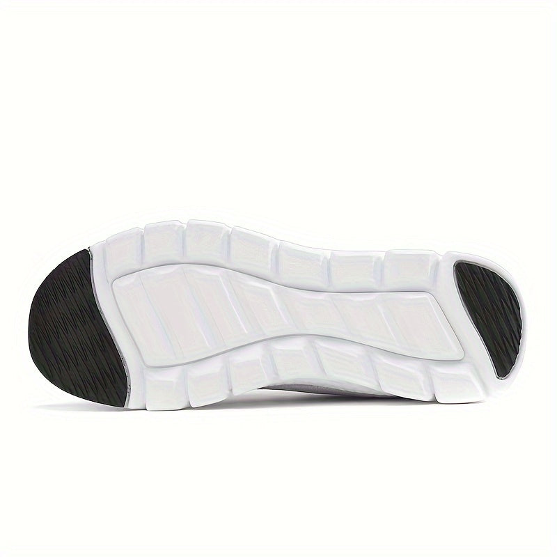 Women's Solid Color Casual Sneakers, Lace Up Comfy Breathable Soft Sole Shoes, Lightweight Low-top Running Shoes plus size