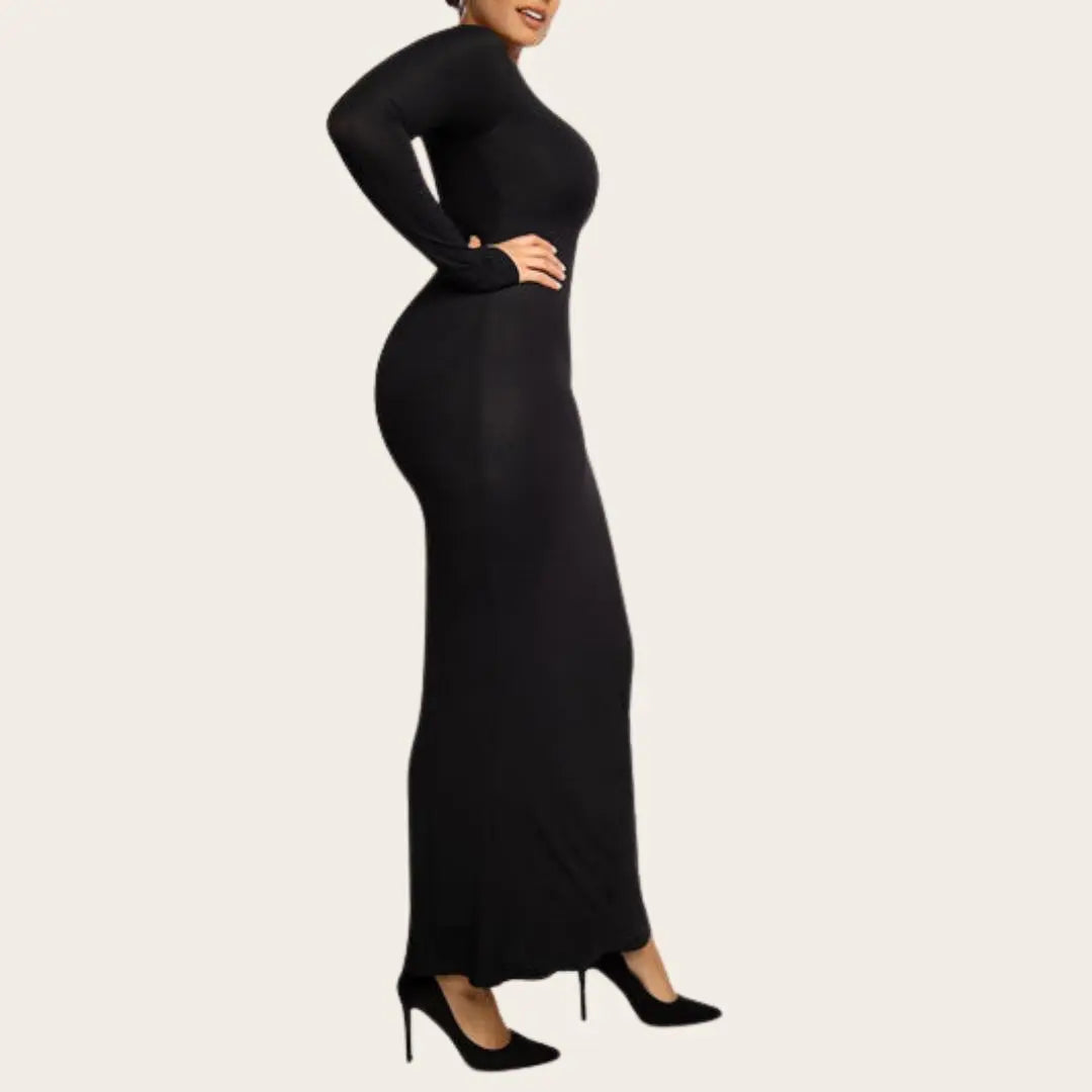 Linnea – Ultra flatterende design dame langærmet shapewear kjole-Dresses-Zuruz-Zuruz