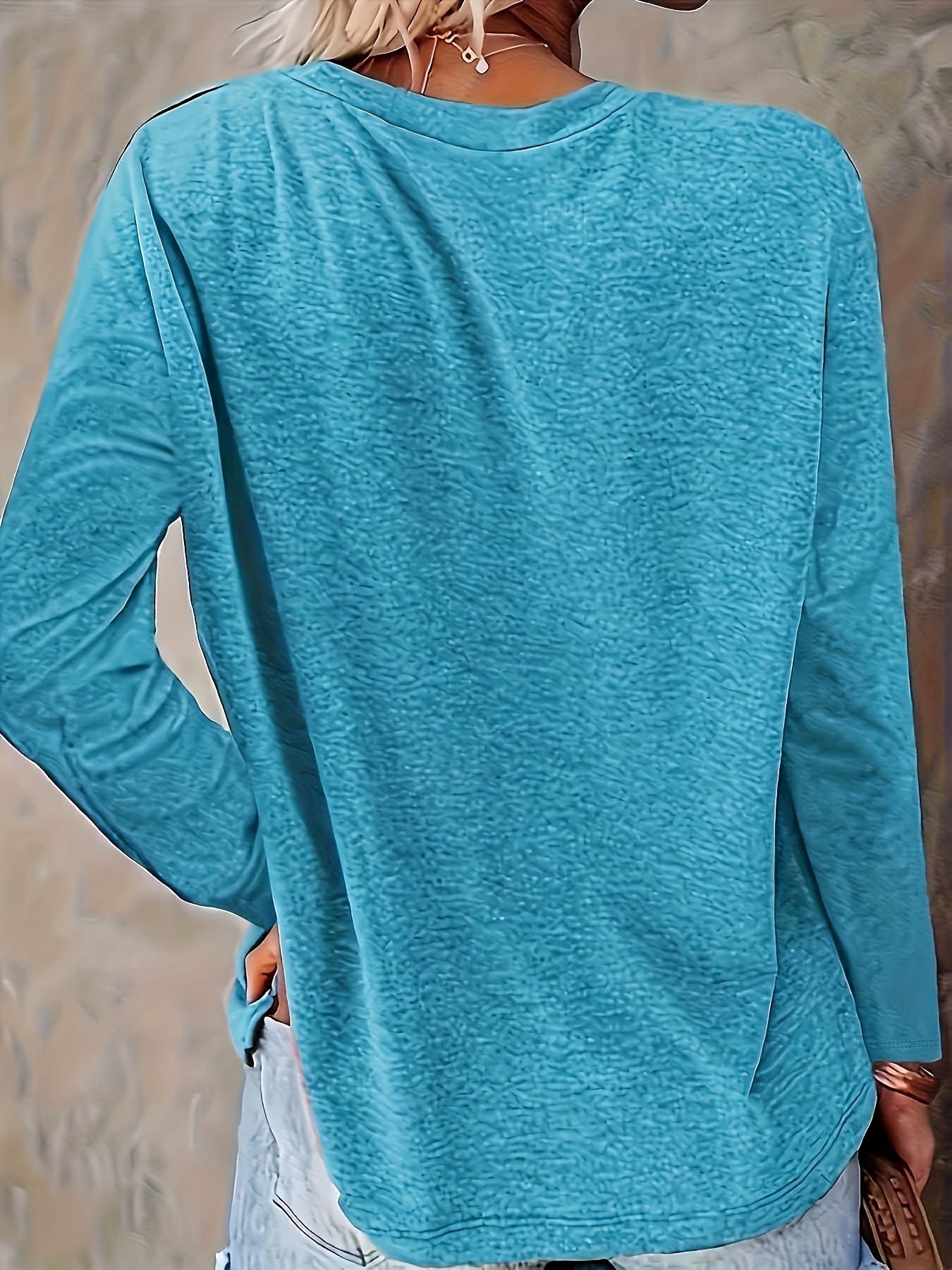 Women'S Olive Green Long Sleeve T-Shirt - Soft Everyday Top, Machine Washable Round Neck Blouse for Spring/Fall Casual Outfits, Home & Office Wear - Minimalist Everyday Essential, Transitional Clothing, Versatile Fashion, Comfortable Fit, Fall Wardrobe,