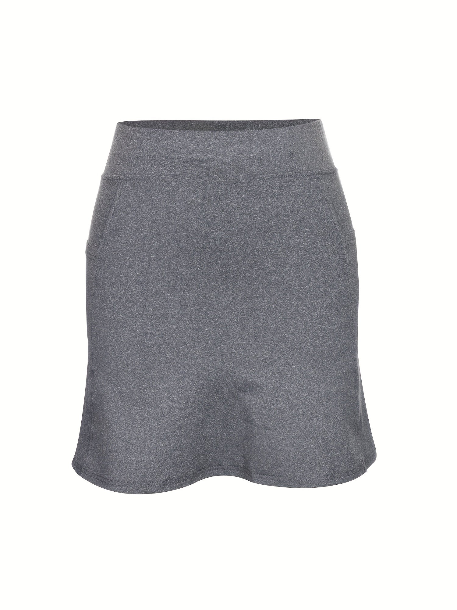 Women'S High-Waisted Solid Color Shorts with Pockets - Stretchy, Non-See-Through, Casual Shorts for & Casual Attire, Shorts, Apparel, Highwaisted Design, Comfortable Fit