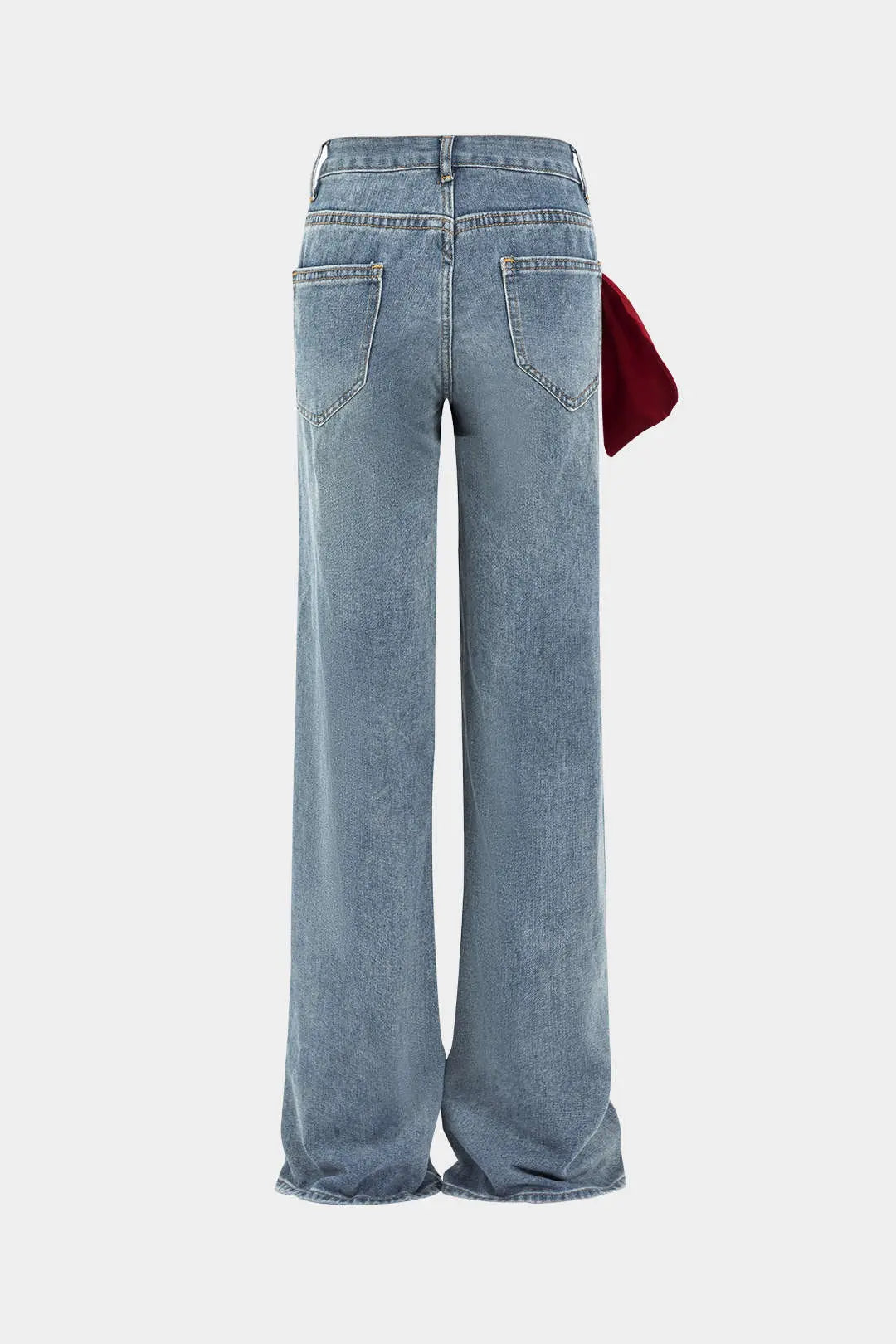 Romilda - Chic Sløjfedetaljer Kvinde Jeans-Jeans-Zuruz-Zuruz