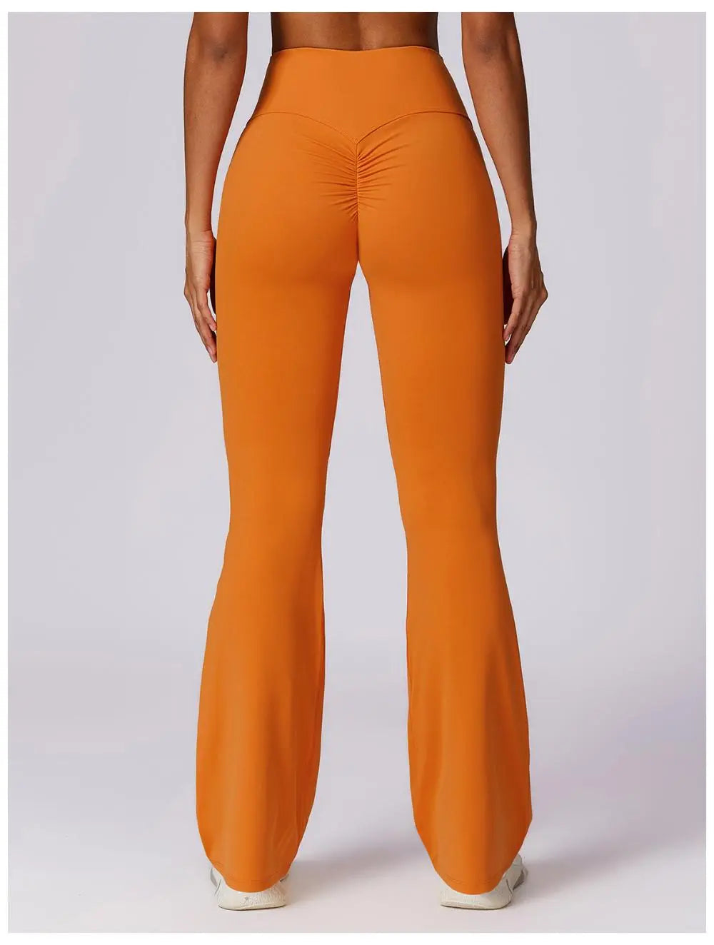 Saffy – Formende flair dame active leggings-Pants-Zuruz-Orange-S-Zuruz