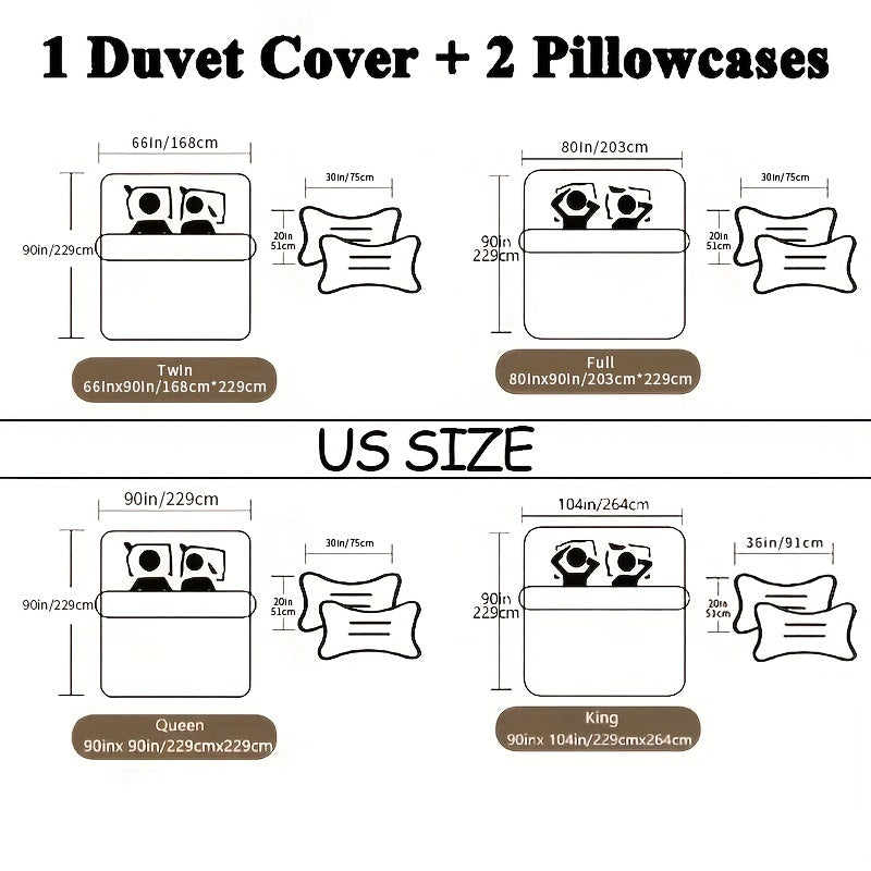 3pcs Y2K Stereoscopic Dense Holes Pattern Bedding Set, Colorful Duvet Cover Set (Without Quilt)