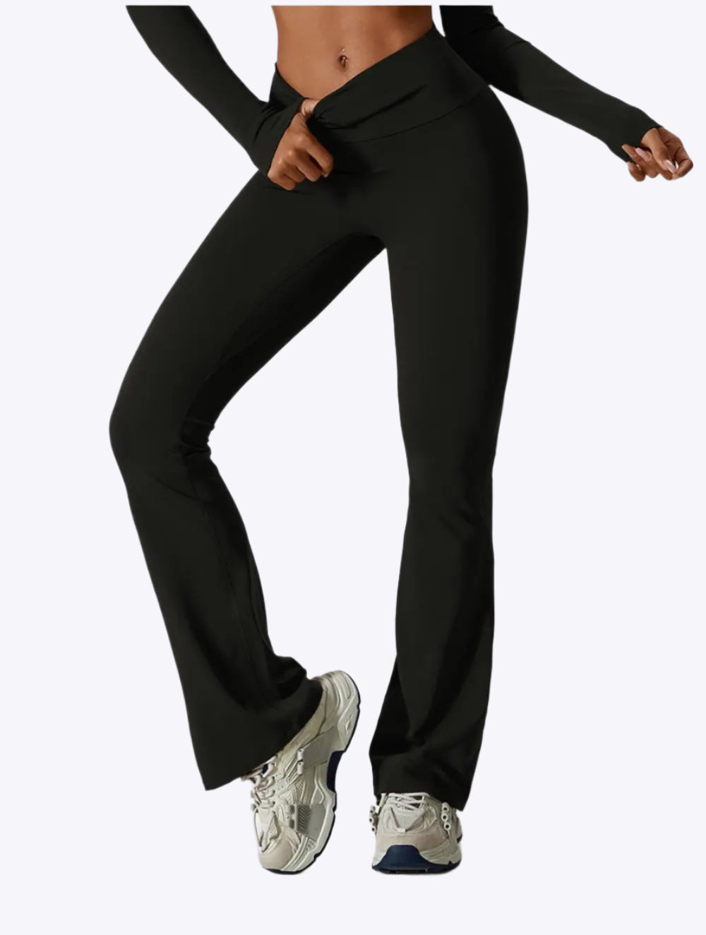 Saffy – Formende flair dame active leggings-Pants-Zuruz-Sort-S-Zuruz