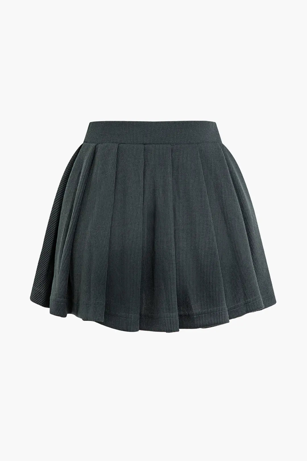 Calypso – Broderet Bogstav Ribstrikket Cardigan & Nederdel Sæt til Kvinder-Sets-Zuruz-Zuruz