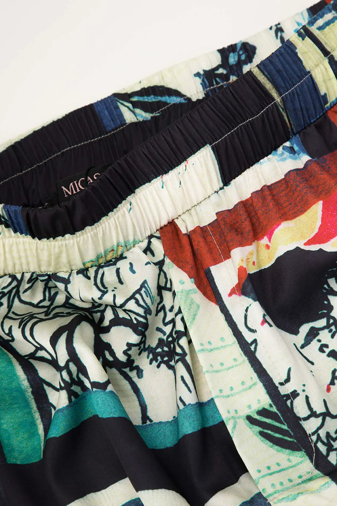 Odessa - Chic Blomsterprint Højtaljede Lige Ben Kvinde Bukser-Pants-Zuruz-Zuruz