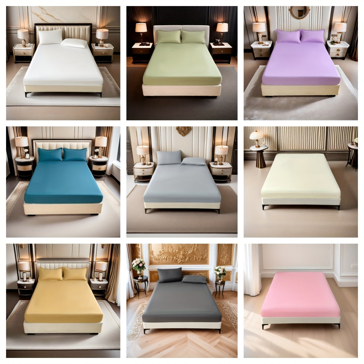 Luxury Hotel Quality Bed Sheets - Brushed Super Soft Microfiber, Deep Pocket (≤29cm) Breathable Hypoallergenic Anti-Wrinkle Machine Washable Solid Color Bedding for Standard Beds, Bedroom Comfort | Sleek Bed Appearance | Durable Bed Frame