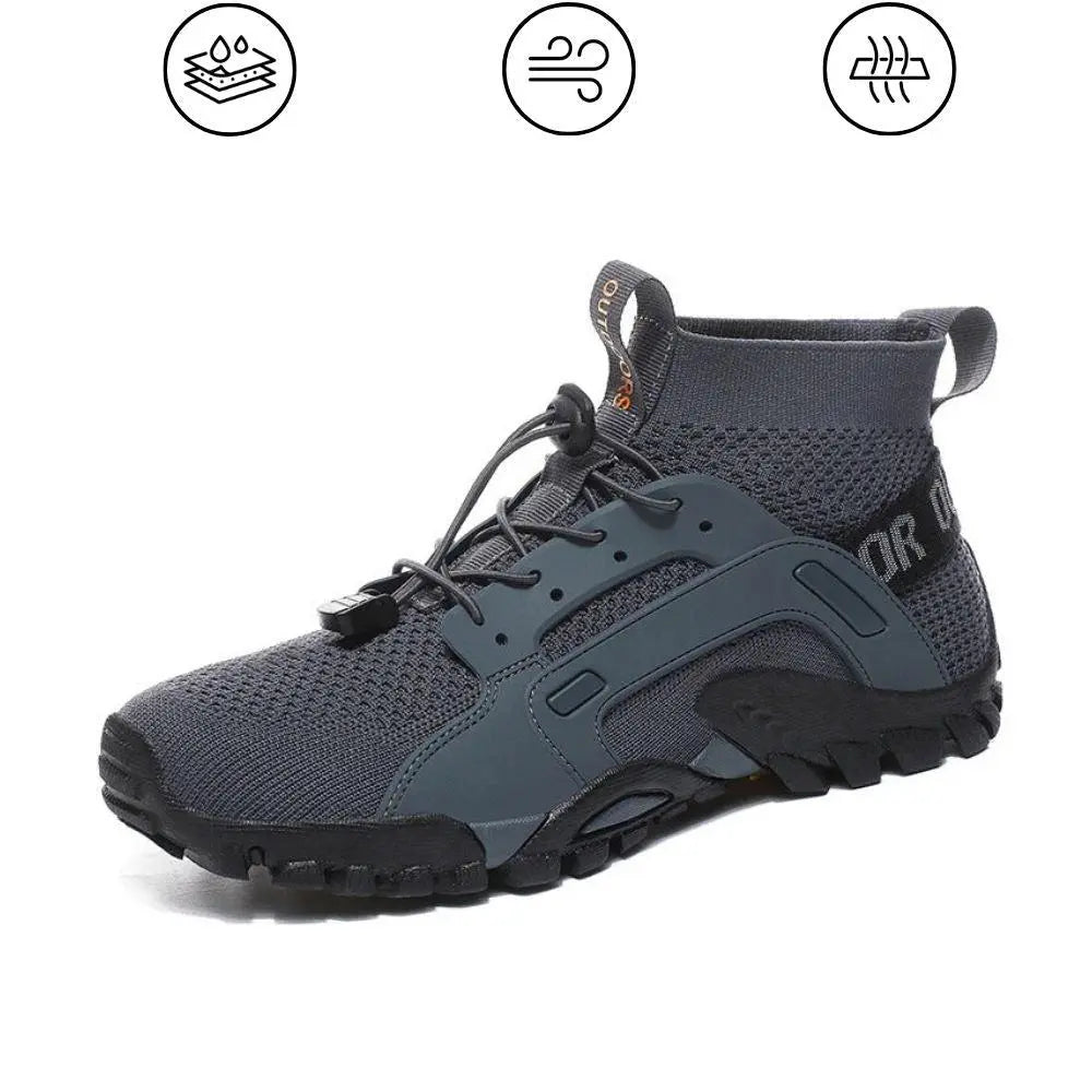 FlexiRun - Stilfulde Barefoot Flex Unisex Ortopædiske Sko-Orthopedic shoes-Zuruz-Grå-5-Zuruz