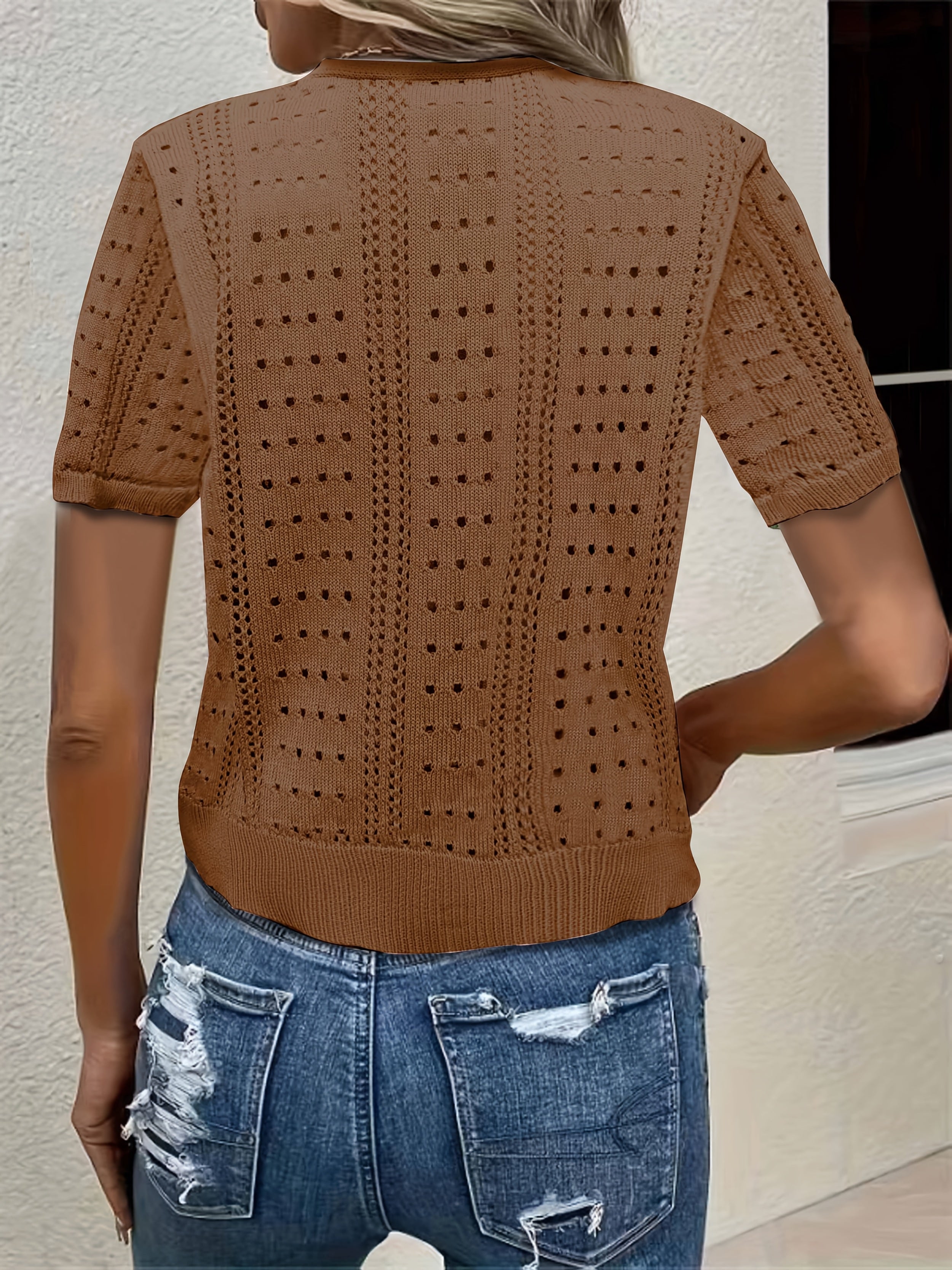 Spring and Summer Fashion Short-Sleeve Cardigan