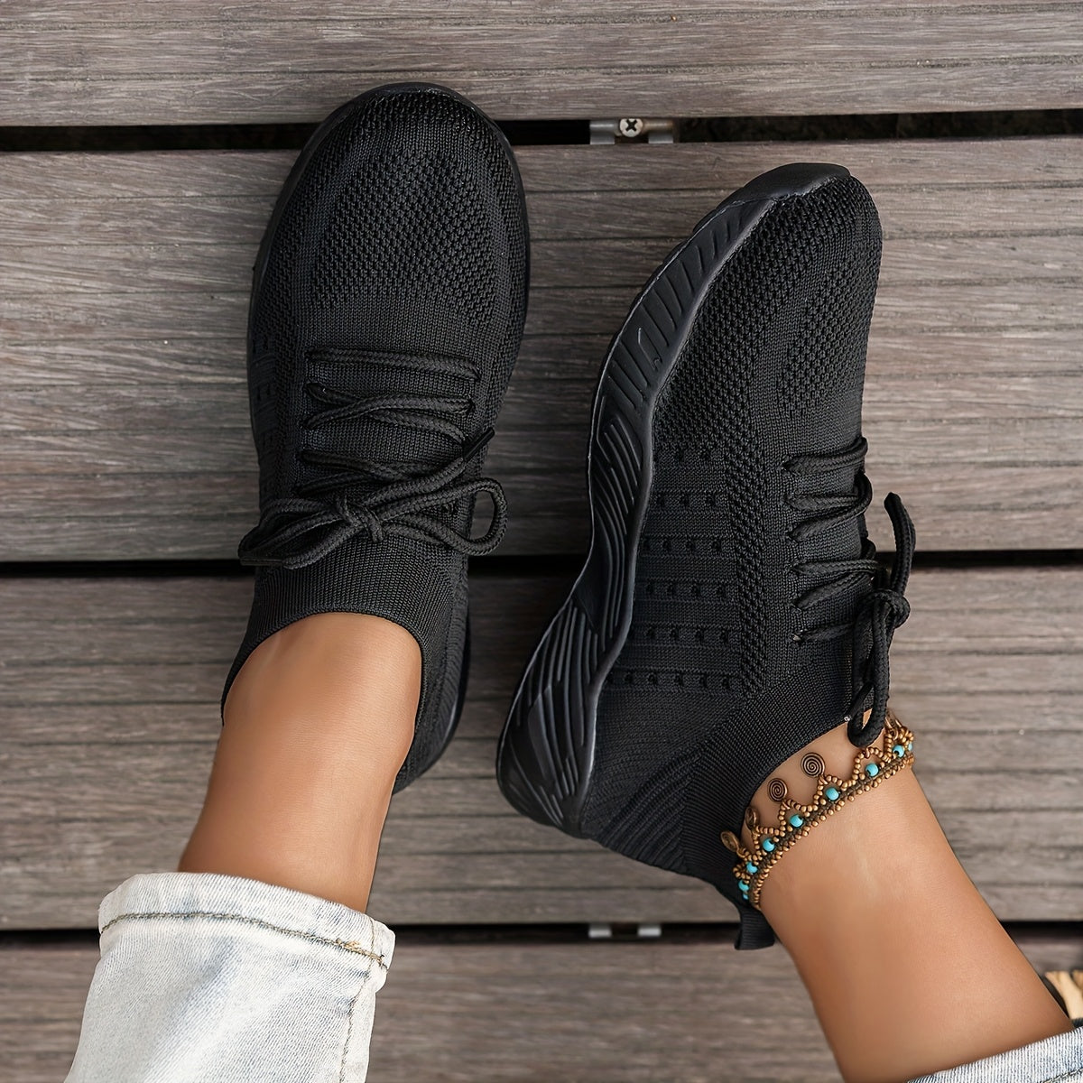 Women'S Breathable Knit Sneakers - Lightweight EVA Sole, Low-Top Lace-Up Running Shoes, All-Season Comfort, Pink Casual Sneakers for Casual Attire, Casual Sneakers | Fashion Sneakers | Lightweight Shoe