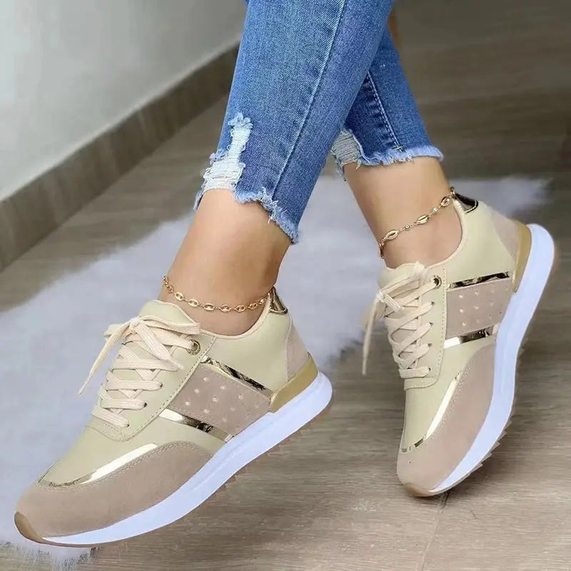 Brynn - Ortopædisk Støttende Design Kvinde Sko-Orthopedic shoes-Zuruz-Guld-3-Zuruz