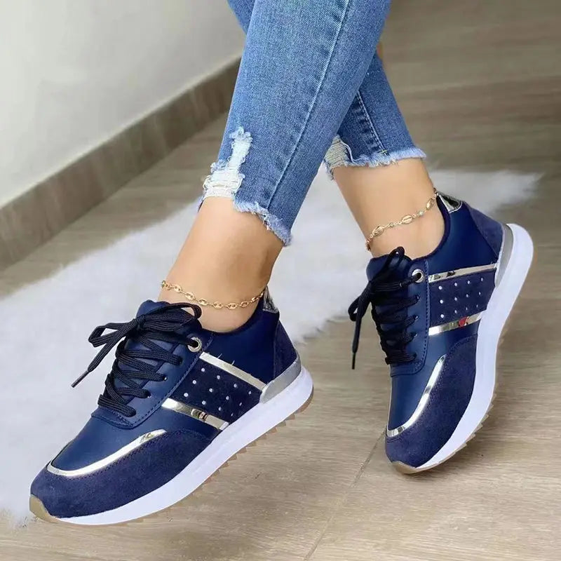 Brynn - Ortopædisk Støttende Design Kvinde Sko-Orthopedic shoes-Zuruz-Blå-3-Zuruz